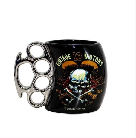 Caneca cerâmica personalizada soco inglês 350ml - vintage motors - Zona criativa Menor preço em Caneca cerâmica personalizada soco inglês 350ml - vintage motors - Zona criativa