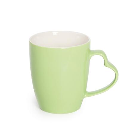Caneca Chá Café Alça De Coração Verde - Cromus Menor preço em Caneca Chá Café Alça De Coração Verde - Cromus