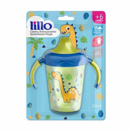 Caneca Copo Antivazamento Aprendizado 207ml Verde - Lillo