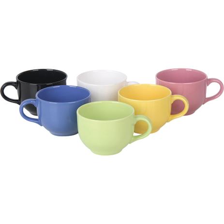 Caneca de Cerâmica 740ml Jumbo Sortida Oxford Menor preço em Caneca de Cerâmica 740ml Jumbo Sortida Oxford