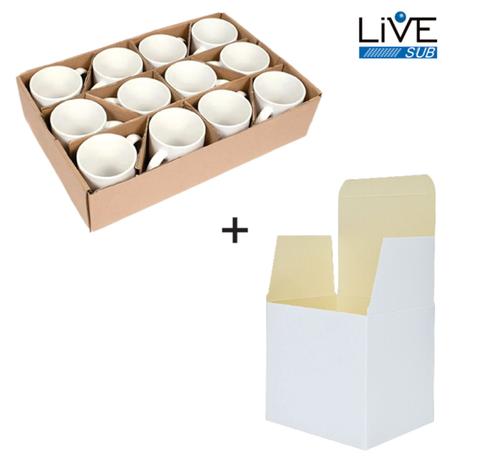 Caneca de Cerâmica Branca para Sublimação Live Classe AAA 325ml - 12 Unidades C/ Caixinha - LIVE SUB / LAPA SUBLIMAÇÃO Menor preço em Caneca de Cerâmica Branca para Sublimação Live Classe AAA 325ml - 12 Unidades C/ Caixinha - LIVE SUB / LAPA SUBLIMAÇÃO
