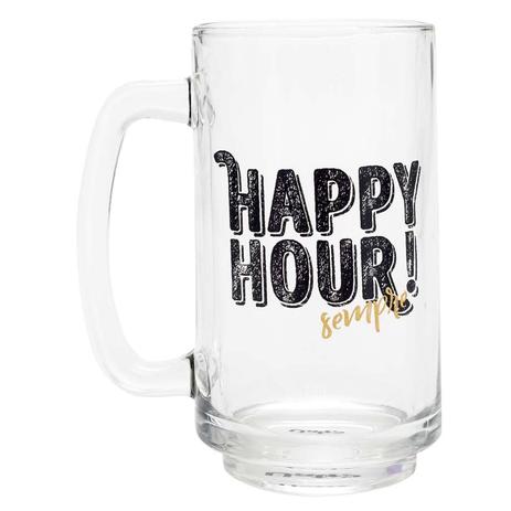 Caneca de Chopp Colonia - Happy Hour! Sempre - Uatt Menor preço em Caneca de Chopp Colonia - Happy Hour! Sempre - Uatt