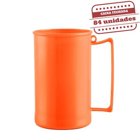 Caneca de Chopp Laranja Neon Leitosa 500ml 84 unidades Bezavel - Festabox Menor preço em Caneca de Chopp Laranja Neon Leitosa 500ml 84 unidades Bezavel - Festabox