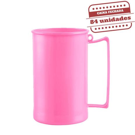 Caneca de Chopp Rosa Bebê Leitosa 500ml 84 unidades Bezavel - Festabox Menor preço em Caneca de Chopp Rosa Bebê Leitosa 500ml 84 unidades Bezavel - Festabox