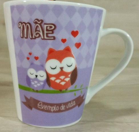 Caneca de porcelana 290ml personalizada coruja mãe exemplo de vida - Koisas de kozinha Menor preço em Caneca de porcelana 290ml personalizada coruja mãe exemplo de vida - Koisas de kozinha
