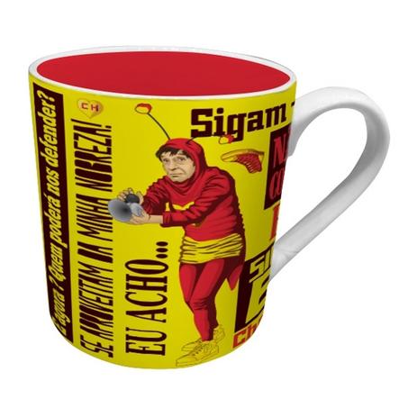 Caneca de Porcelana Amarela 300ml Chapolin Urban Menor preço em Caneca de Porcelana Amarela 300ml Chapolin Urban