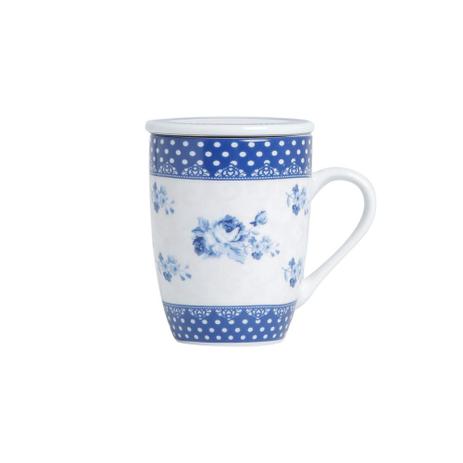 CANECA DE PORCELANA C/TAMPA E FILTRO ELSA 310ml - Lyor Menor preço em CANECA DE PORCELANA C/TAMPA E FILTRO ELSA 310ml - Lyor