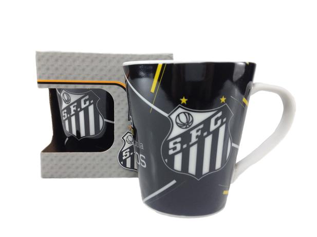 Caneca de Porcelana Decorada Santos 250ml - Allmix Menor preço em Caneca de Porcelana Decorada Santos 250ml - Allmix