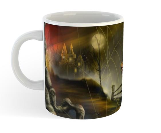 Caneca de Porcelana Happy Halloween - Carmélia personalizados Menor preço em Caneca de Porcelana Happy Halloween - Carmélia personalizados