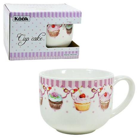 Caneca De Porcelana Jumbo Poa Cupcake 470ml - Rio de ouro Menor preço em Caneca De Porcelana Jumbo Poa Cupcake 470ml - Rio de ouro