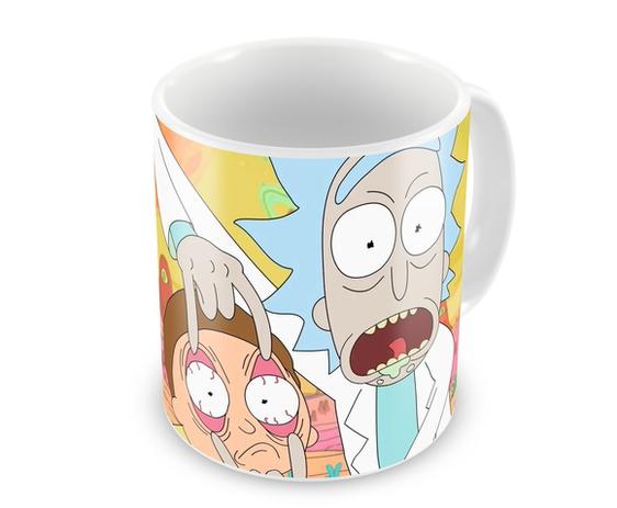 Caneca de Porcelana Rick and Morty - Olha! - Carmélia personalizados Menor preço em Caneca de Porcelana Rick and Morty - Olha! - Carmélia personalizados