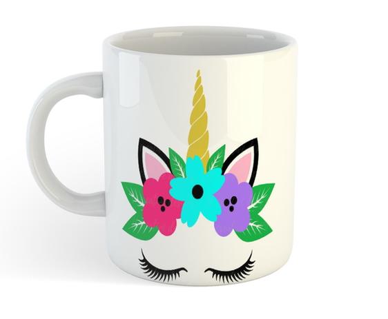 Caneca de Porcelana Unicórnio - Rosto - Carmélia personalizados Menor preço em Caneca de Porcelana Unicórnio - Rosto - Carmélia personalizados