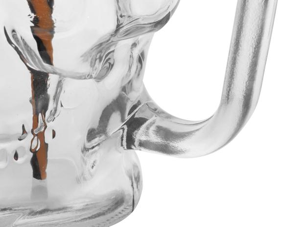 Caneca de Vidro 450ml Lyor - Caveira Rock Style 2 Peças