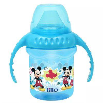 Caneca Disney Bico de Silicone 6M+ 230ml Azul Lillo Menor preço em Caneca Disney Bico de Silicone 6M+ 230ml Azul Lillo