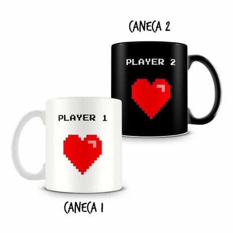 Caneca Dupla Personalizada Player - Amocanecas Menor preço em Caneca Dupla Personalizada Player - Amocanecas