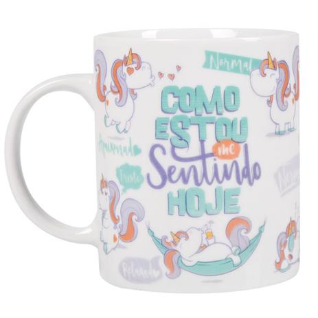 Caneca em Cerâmica 330ml - Unicórnio do Dia - Uatt Menor preço em Caneca em Cerâmica 330ml - Unicórnio do Dia - Uatt