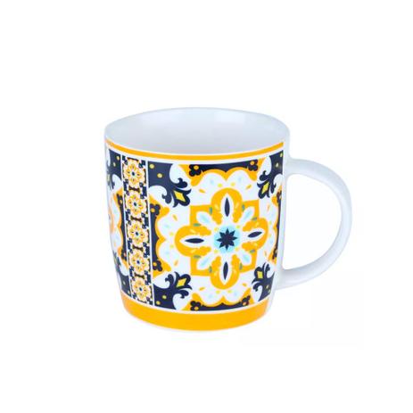 Caneca em porcelana Lyor Ladrilho 350ml amarelo Menor preço em Caneca em porcelana Lyor Ladrilho 350ml amarelo