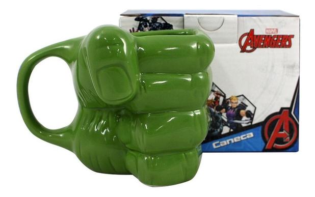 Caneca Formato Mão Hulk 3D 350ml Zona Criativa - 10022976 Menor preço em Caneca Formato Mão Hulk 3D 350ml Zona Criativa - 10022976