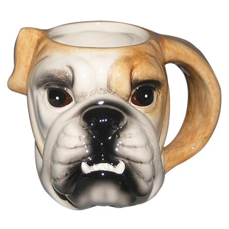 Caneca Fun Cabeca Bulldog em porcelana 550ml - 23853 - Dynasty Menor preço em Caneca Fun Cabeca Bulldog em porcelana 550ml - 23853 - Dynasty
