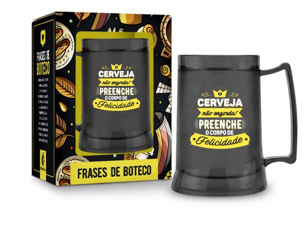 Caneca gel 300ml temas - cerveja não engorda - Brasfoot Menor preço em Caneca gel 300ml temas - cerveja não engorda - Brasfoot