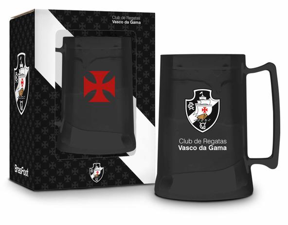 Caneca gel 450ml - vasco - Brasfoot Menor preço em Caneca gel 450ml - vasco - Brasfoot