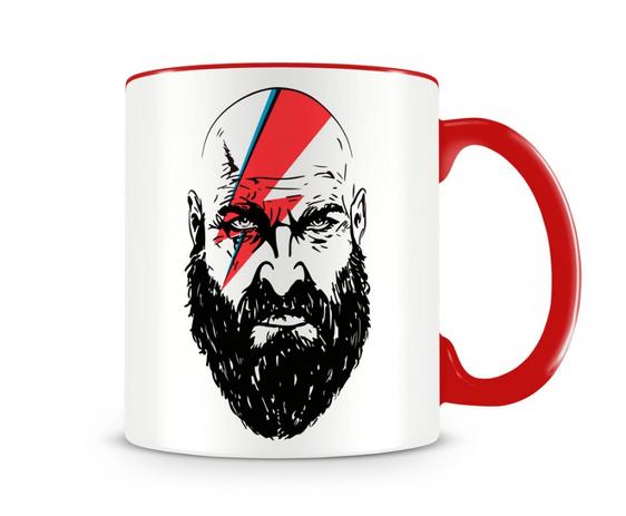 Caneca God Of War Kratos Cross Bowie Vermelha - Artgeek Menor preço em Caneca God Of War Kratos Cross Bowie Vermelha - Artgeek