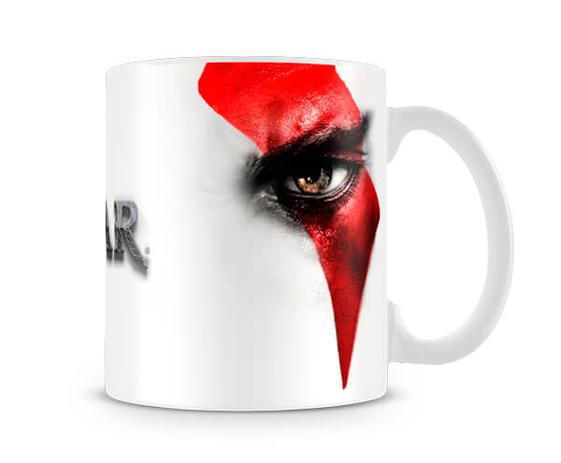 Caneca God of War Kratos Eyes II - Artgeek Menor preço em Caneca God of War Kratos Eyes II - Artgeek