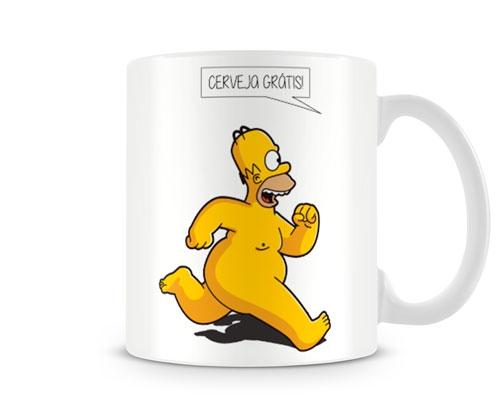 Menor preço em Caneca Homer Cerveja Grátis - Artgeek