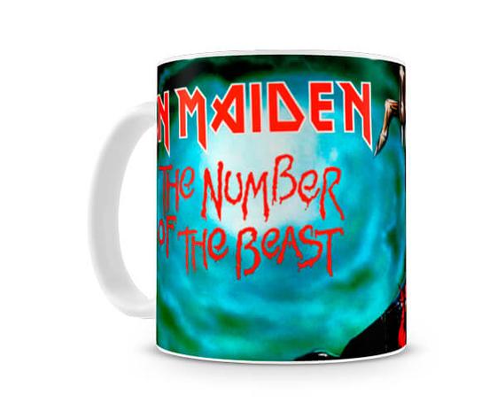 Caneca Iron Maiden The Number Of The Beast - Artgeek Menor preço em Caneca Iron Maiden The Number Of The Beast - Artgeek