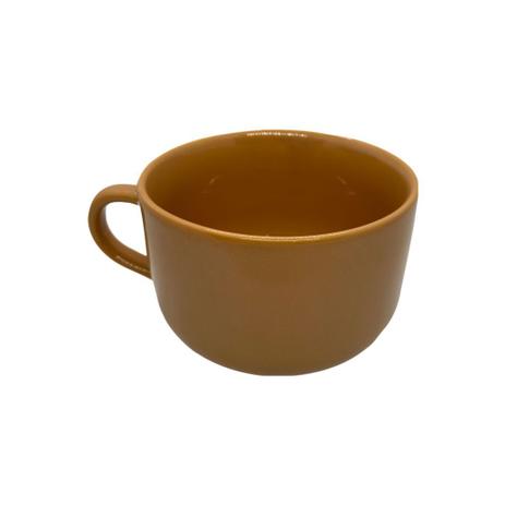 Caneca Jumbo de Porcelana Caramelo 450ml - HR PORCELANAS Menor preço em Caneca Jumbo de Porcelana Caramelo 450ml - HR PORCELANAS