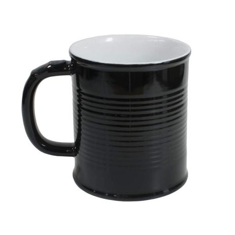 Caneca Lata 350ml Mondoceram Gourmet 10,5cmx9cmx12,5cm Preto Menor preço em Caneca Lata 350ml Mondoceram Gourmet 10,5cmx9cmx12,5cm Preto