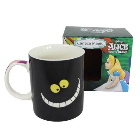 Caneca Mágica Alice no Pais das Maravilhas Gato Risonho - Zona Criativa Menor preço em Caneca Mágica Alice no Pais das Maravilhas Gato Risonho - Zona Criativa