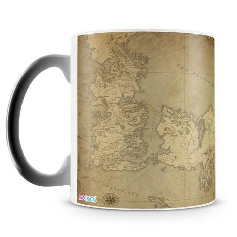 Caneca Mágica Personalizada Mapa Game of Thrones - Amocanecas Menor preço em Caneca Mágica Personalizada Mapa Game of Thrones - Amocanecas
