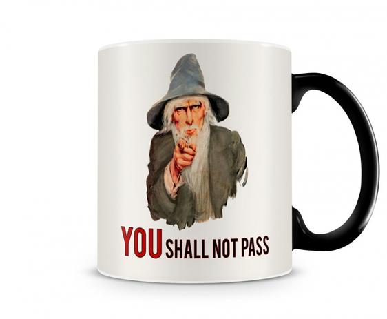 Caneca Mágica senhor dos anéis Gandalf You Shall Not Pass - Artgeek Menor preço em Caneca Mágica senhor dos anéis Gandalf You Shall Not Pass - Artgeek