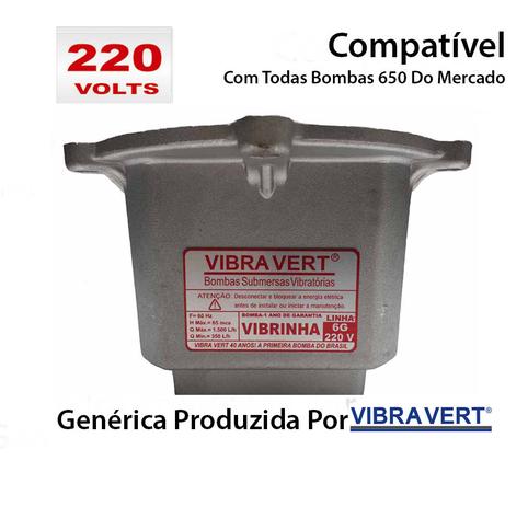 Caneca/Motor P/ Bomba Submersa Vibratória Tipo Sapo - GENERICO 650/Nº 3 60Hz 220V - Vibra vert Menor preço em Caneca/Motor P/ Bomba Submersa Vibratória Tipo Sapo - GENERICO 650/Nº 3 60Hz 220V - Vibra vert