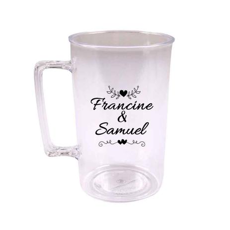 Caneca Personalizada Casamento Ela e Ele Corações - Aluá festas Menor preço em Caneca Personalizada Casamento Ela e Ele Corações - Aluá festas