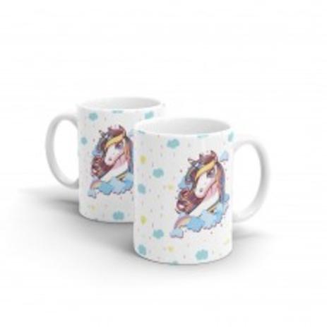 Caneca personalizada ceramica unicornio confete - R+ Menor preço em Caneca personalizada ceramica unicornio confete - R+