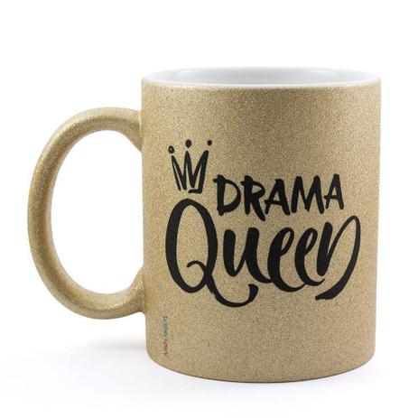 Caneca Personalizada com Glitter Drama Queen - Amocanecas Menor preço em Caneca Personalizada com Glitter Drama Queen - Amocanecas