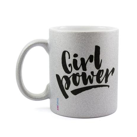 Caneca Personalizada com Glitter Girl Power - Amo Canecas Menor preço em Caneca Personalizada com Glitter Girl Power - Amo Canecas