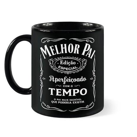 Caneca Personalizada Melhor Pai (100% Preta) - Amocanecas Menor preço em Caneca Personalizada Melhor Pai (100% Preta) - Amocanecas
