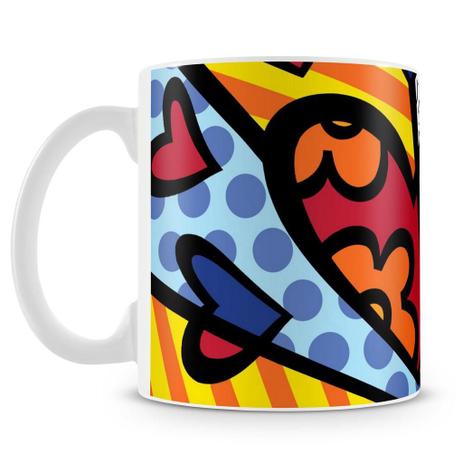 Caneca Personalizada Romero Britto A New Day - Amocanecas Menor preço em Caneca Personalizada Romero Britto A New Day - Amocanecas