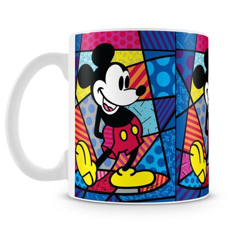 Caneca Personalizada Romero Britto Mickey - Amocanecas Menor preço em Caneca Personalizada Romero Britto Mickey - Amocanecas