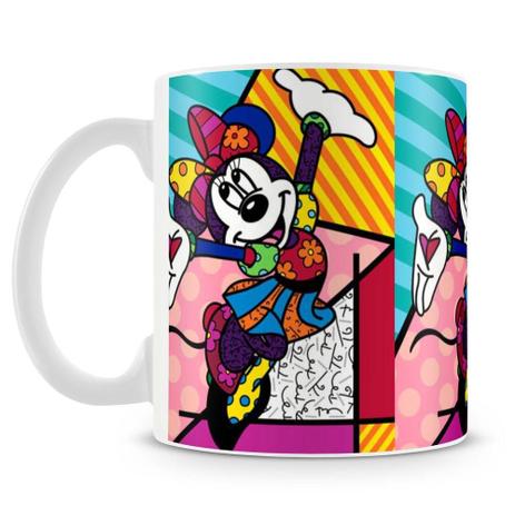 Caneca Personalizada Romero Britto Minnie - Amocanecas Menor preço em Caneca Personalizada Romero Britto Minnie - Amocanecas