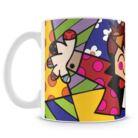 Caneca Personalizada Romero Britto O Abraço - Amocanecas Menor preço em Caneca Personalizada Romero Britto O Abraço - Amocanecas