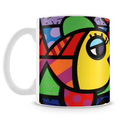 Caneca Personalizada Romero Britto Peixinhos - Amocanecas Menor preço em Caneca Personalizada Romero Britto Peixinhos - Amocanecas