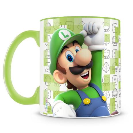 Caneca Personalizada Super Mario (Luigi) - Amocanecas Menor preço em Caneca Personalizada Super Mario (Luigi) - Amocanecas
