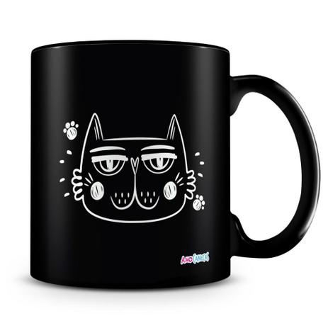 Caneca Personalizada Trabalho Duro Pelo Meu Gato (100 Preta) - Amocanecas Menor preço em Caneca Personalizada Trabalho Duro Pelo Meu Gato (100 Preta) - Amocanecas