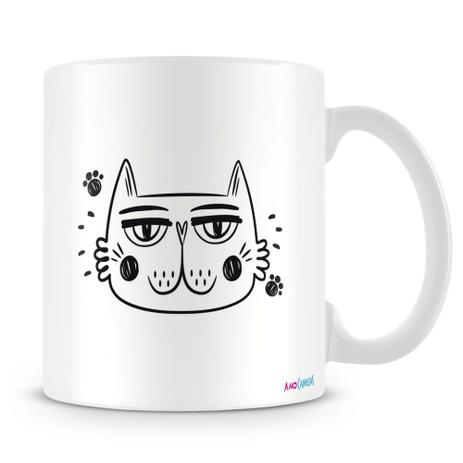 Caneca Personalizada Trabalho Duro Pelo Meu Gato - Amocanecas Menor preço em Caneca Personalizada Trabalho Duro Pelo Meu Gato - Amocanecas