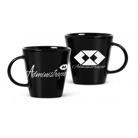 Caneca preta ceramica administracao 360ml - Bf Menor preço em Caneca preta ceramica administracao 360ml - Bf