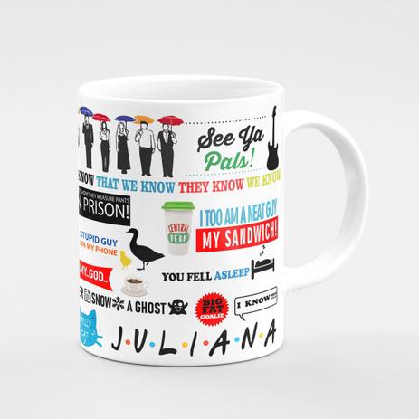 Caneca Série Friends Branca Com Nome Personalizado! - Jps info Menor preço em Caneca Série Friends Branca Com Nome Personalizado! - Jps info